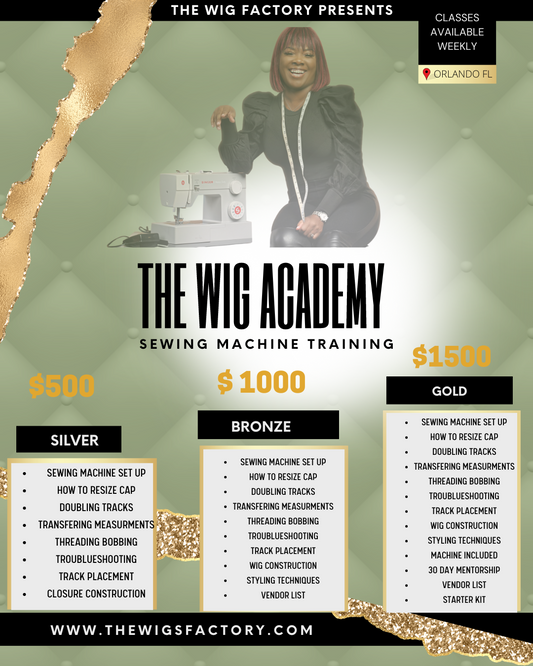 The Wig Factory Academy 'GOLD' $1,500