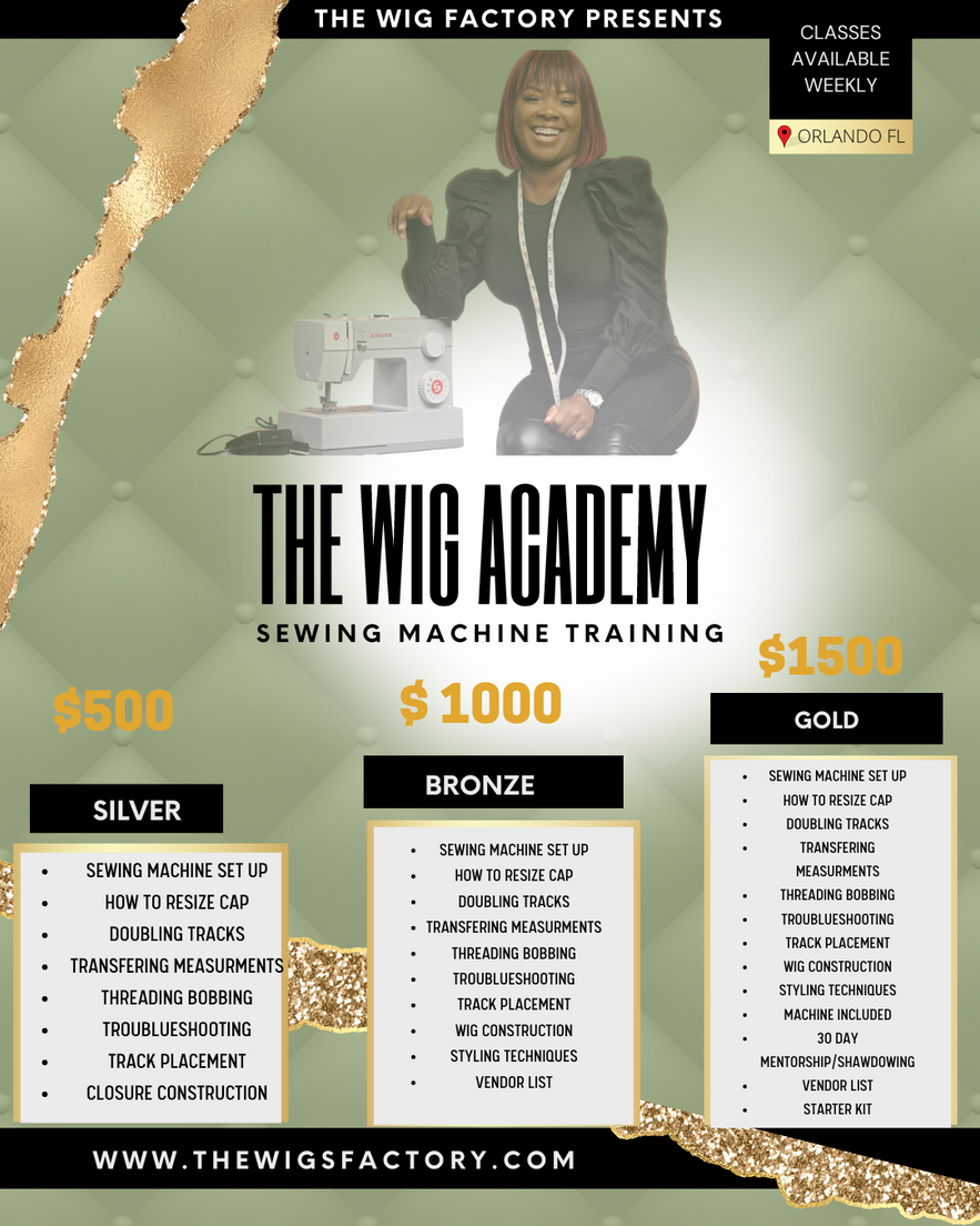 The Wig Factory Academy 'BRONZE' $1,000