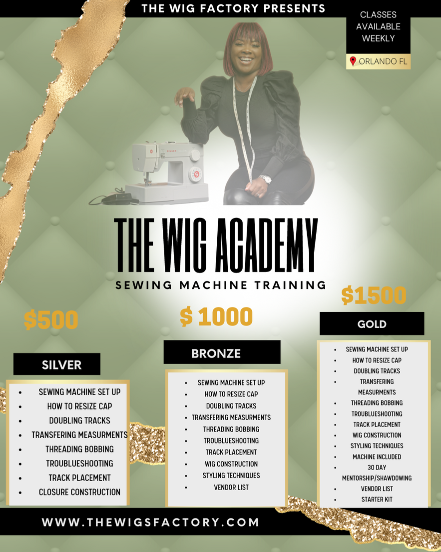 The Wig Factory Academy 'GOLD' $1,500